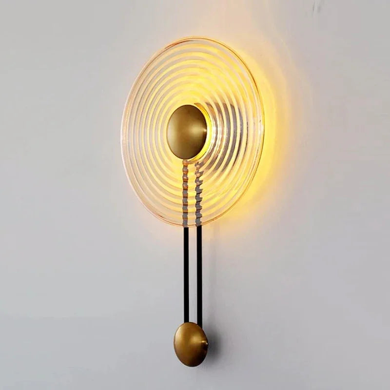 Nordic LED ripple wall light with modern minimalist design