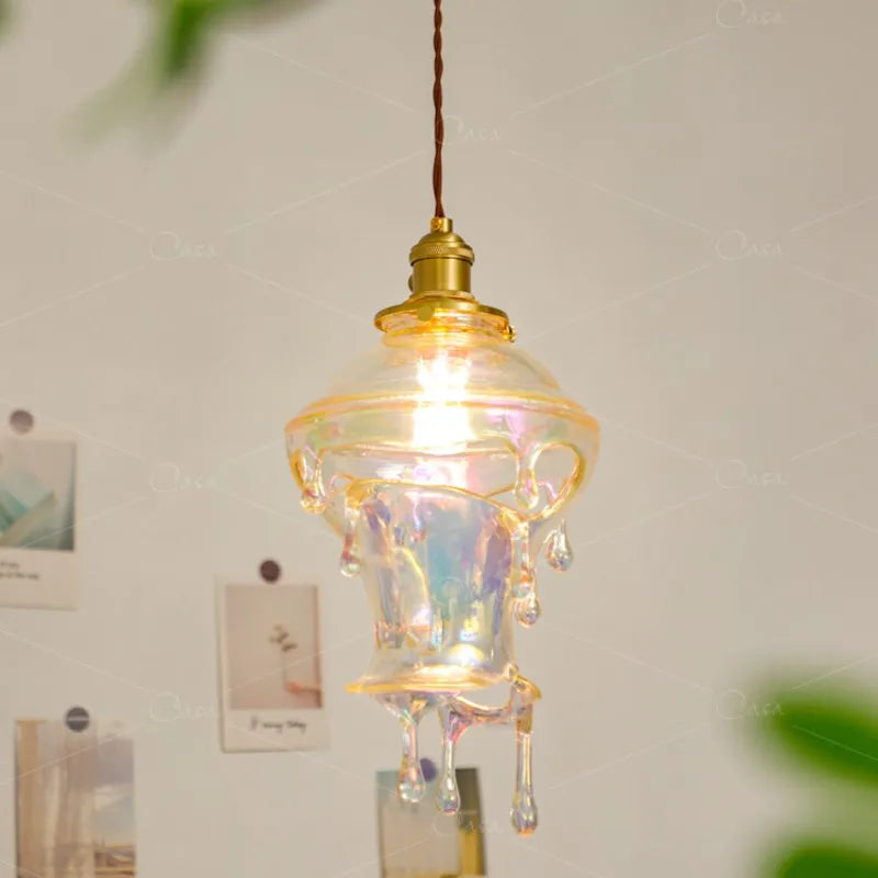 Creative candle droplet lamp retro design for artistic decoration