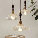 Nordic rustic glass pendant light with LED switch