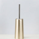 Stainless steel toilet brush and holder for bathroom