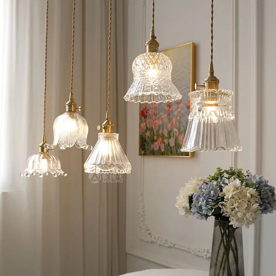 Modern Nordic glass pendant light for elegant interiors