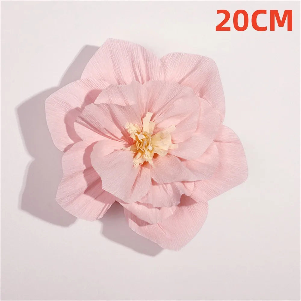 Red paper flower party decoration for festive events - vue 13 sur 14