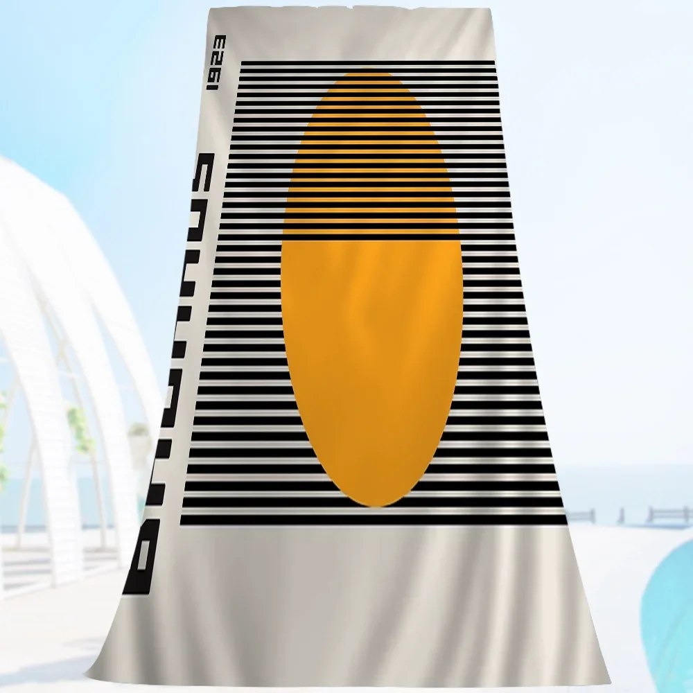 Abstract geometric Bauhaus style beach towel