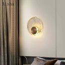 Elegant luxury copper and crystal wall light for indoor and outdoor use