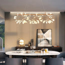 Creative LED chandelier in stainless steel and acrylic for interior decoration