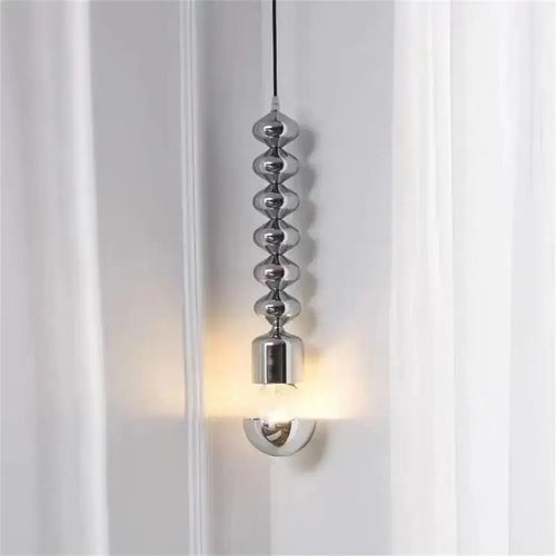 Minimalist industrial bedside lamp with elegant wave design - vue 3 sur 5