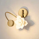 Lotus ceramic wall light for elegant interior decoration