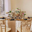 Rustic woven jute and linen table runner