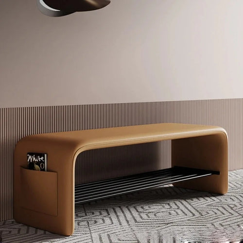 Doorway Shoe-changing Stool, Shoe Cabinet Storage, Two-purpose All-in-one Stool, Bedroom Simple Bedside Bench for Sitting - vue 7 sur 11