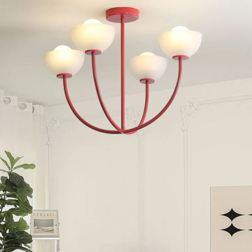 Vintage tulip LED lamp country style for café restaurant bar - vue 4 sur 7