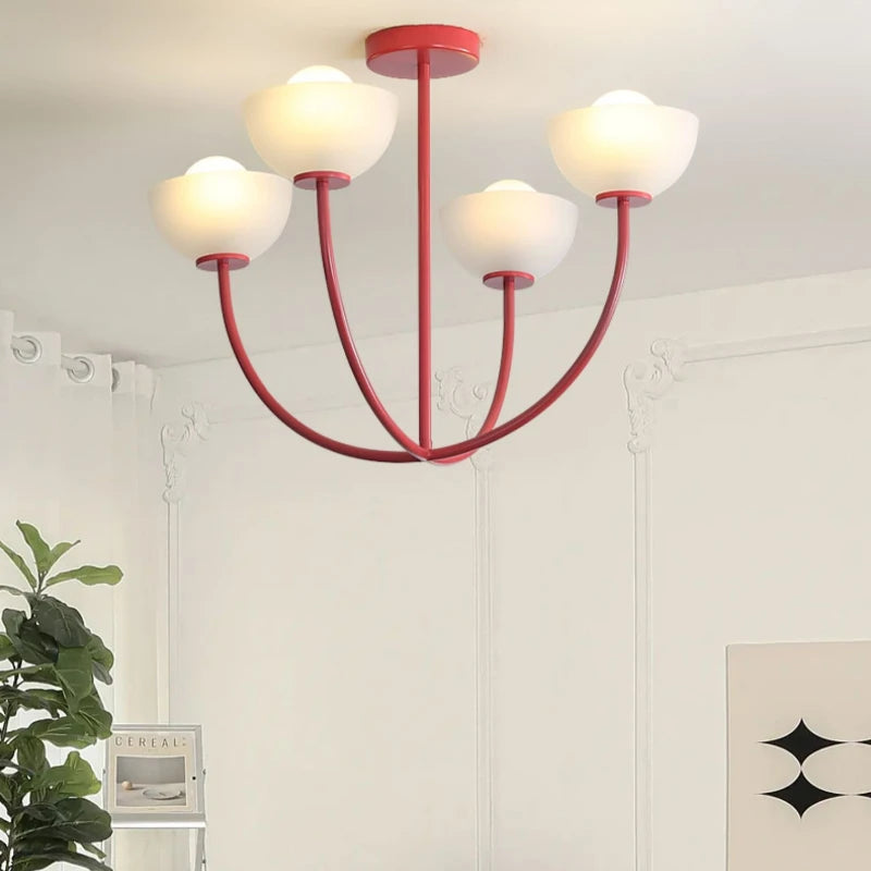 Vintage tulip LED lamp country style for café restaurant bar - vue 4 sur 7