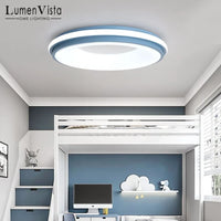 Modern LED ceiling light macaron remote dimming indoor decoration