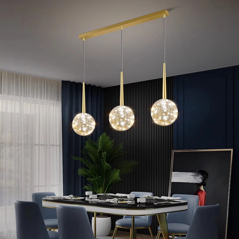 Nordic chandelier pendant indoor lighting home decor - vue 4 sur 10