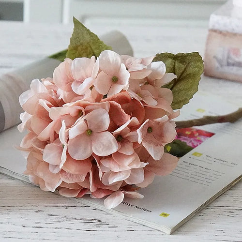 Silk hydrangea bouquet for home decoration and weddings