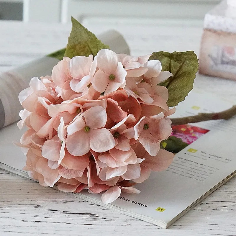 Silk hydrangea bouquet for home decoration and weddings