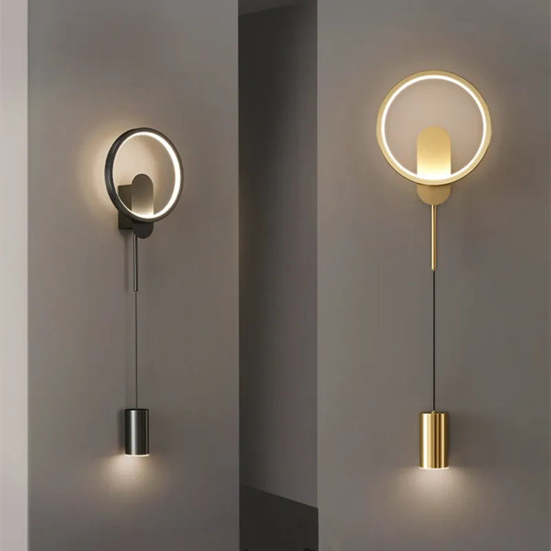 Modern indoor LED wall light