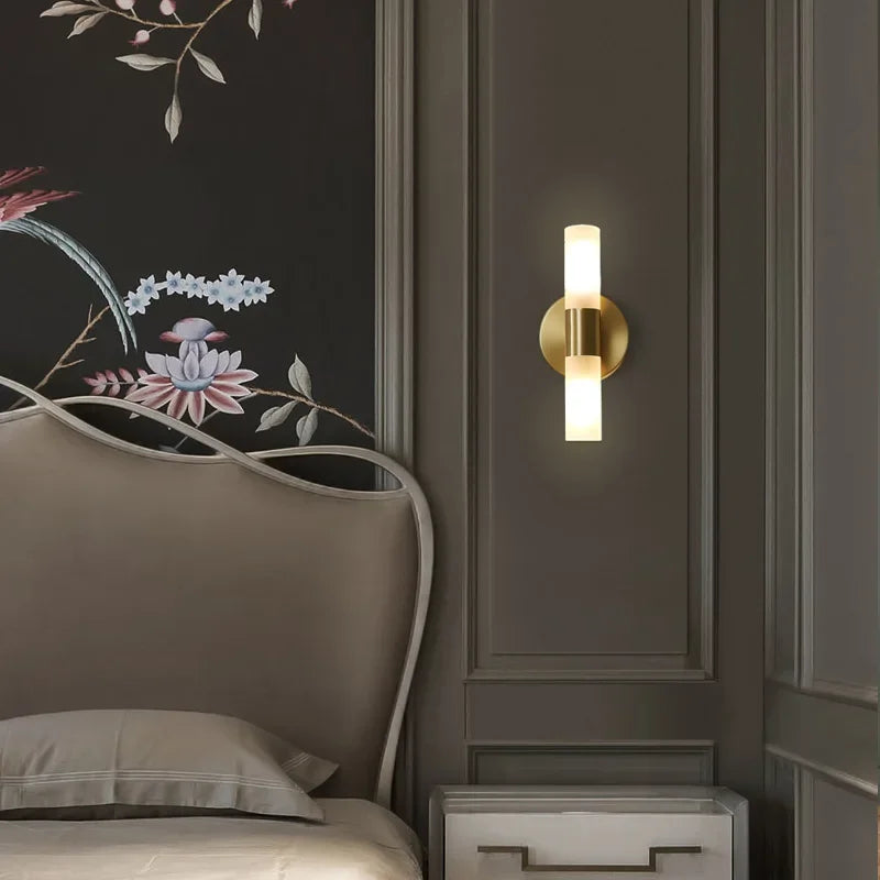 Nordic copper wall light minimalist design for interior decoration