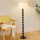 High-end wooden floor lamp for retro interior decor