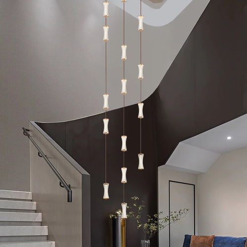 Modern pendant light for a nordic atmosphere in lofts or halls - vue 4 sur 27