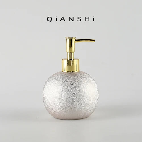 ceramic bottle for lotion, shampoo and soap - vue 8 sur 9