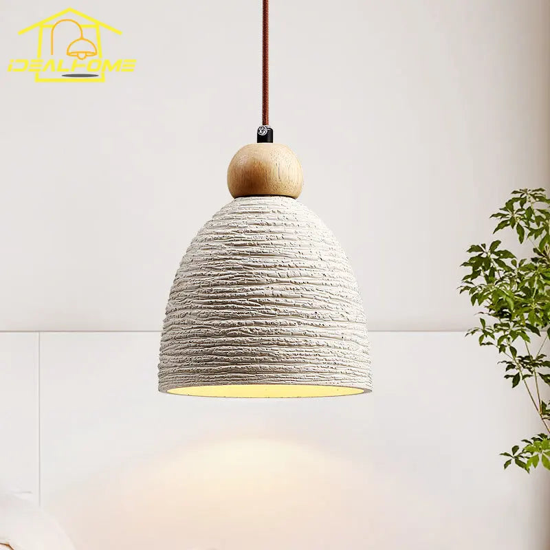 Vintage industrial decorative pendant light in concrete and cement zen