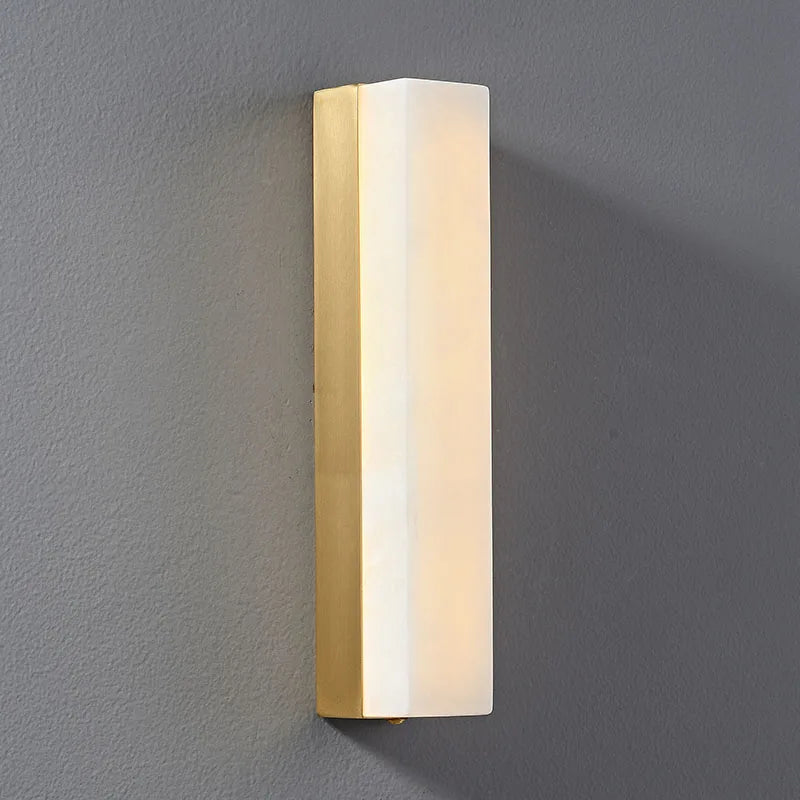 Long marble wall light in Chinese style - vue 5 sur 7