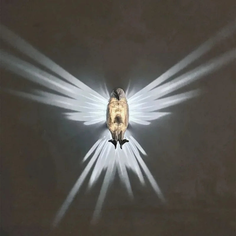 Creative LED wall light owl eagle decorative lamp for home