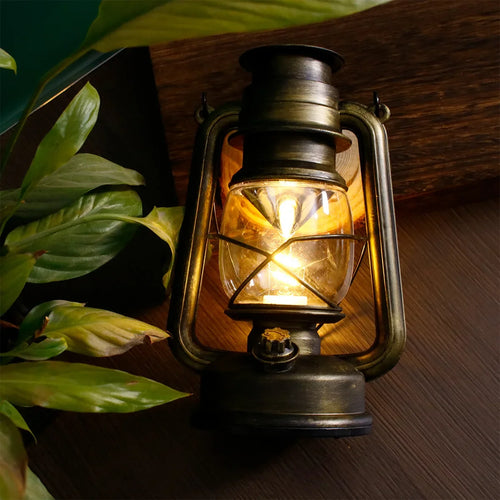 Retro waterproof camping lamp for tent and outdoor atmosphere - vue 3 sur 8
