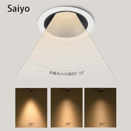 projecteurs led encastré spot 	foco lampe en aluminium - vue 6 sur 7