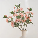Artificial silk rose bouquet for interior decoration