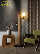 Designer wooden and cactus floor lamp for modern interiors