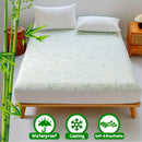 1pc Waterproof Bamboo Mattress Cover (Without Pillowcase), Cooling &amp; Breathable Fitted Bed Sheet With 6-14inches Deep Pocket