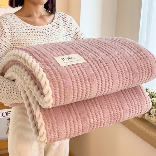 Plaid polaire douceur pour canapé chambre et voyage - vue 3 sur 7