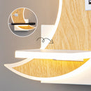 Modern minimalist LED moon wall light with USB charger