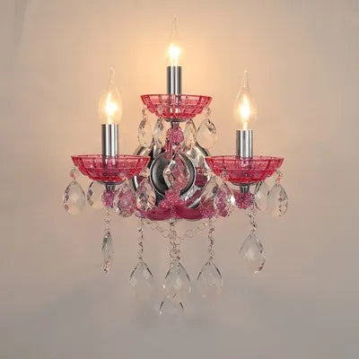 Modern crystal wall light for interior decoration - vue 9 sur 12