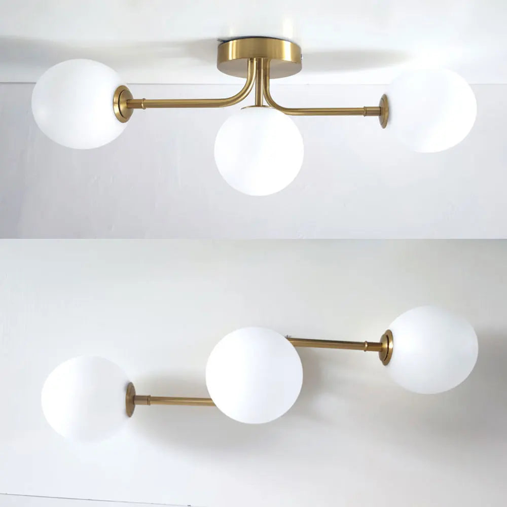 Simple acrylic ball ceiling light for multiple spaces - vue 6 sur 9
