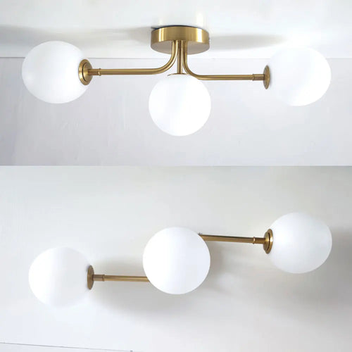 Simple acrylic ball ceiling light for multiple spaces - vue 7 sur 9