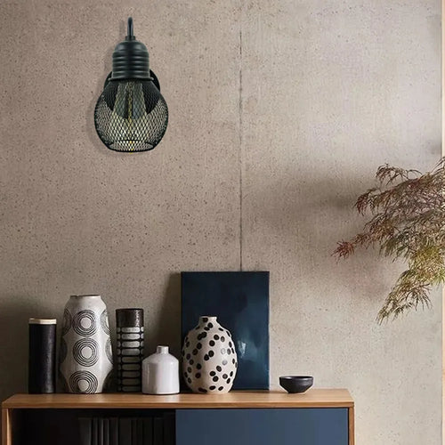 Retro loft wall light with switch for decoration - vue 6 sur 6