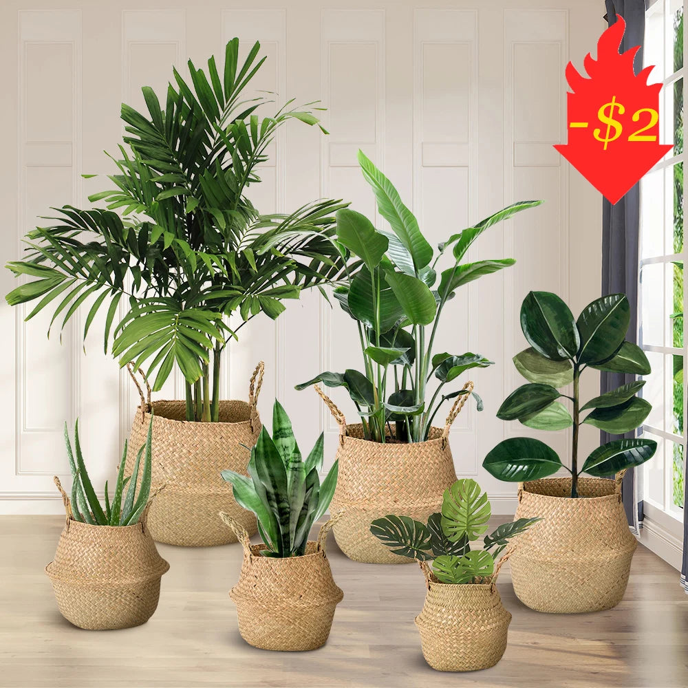 wicker basket for storage and interior decoration