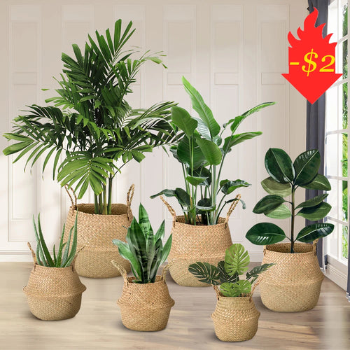 wicker basket for storage and interior decoration