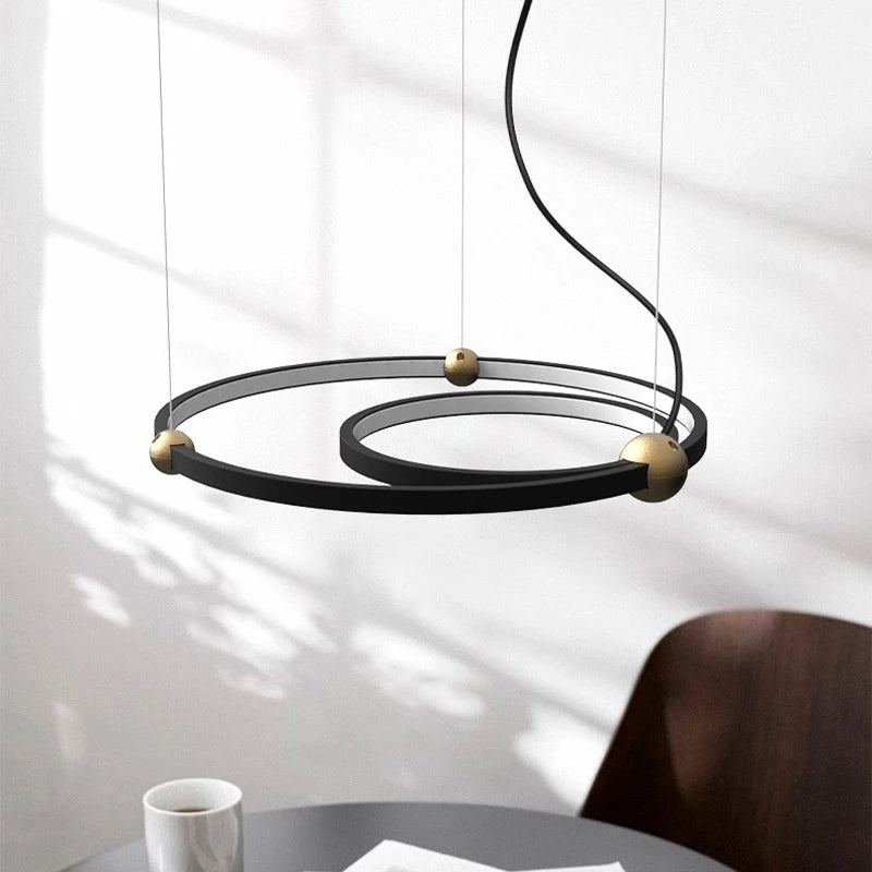 Modern LED ring pendant light for interior decoration