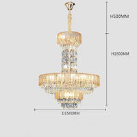 Luxury crystal chandelier for hotel and villa