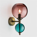 Glass bubble LED wall light