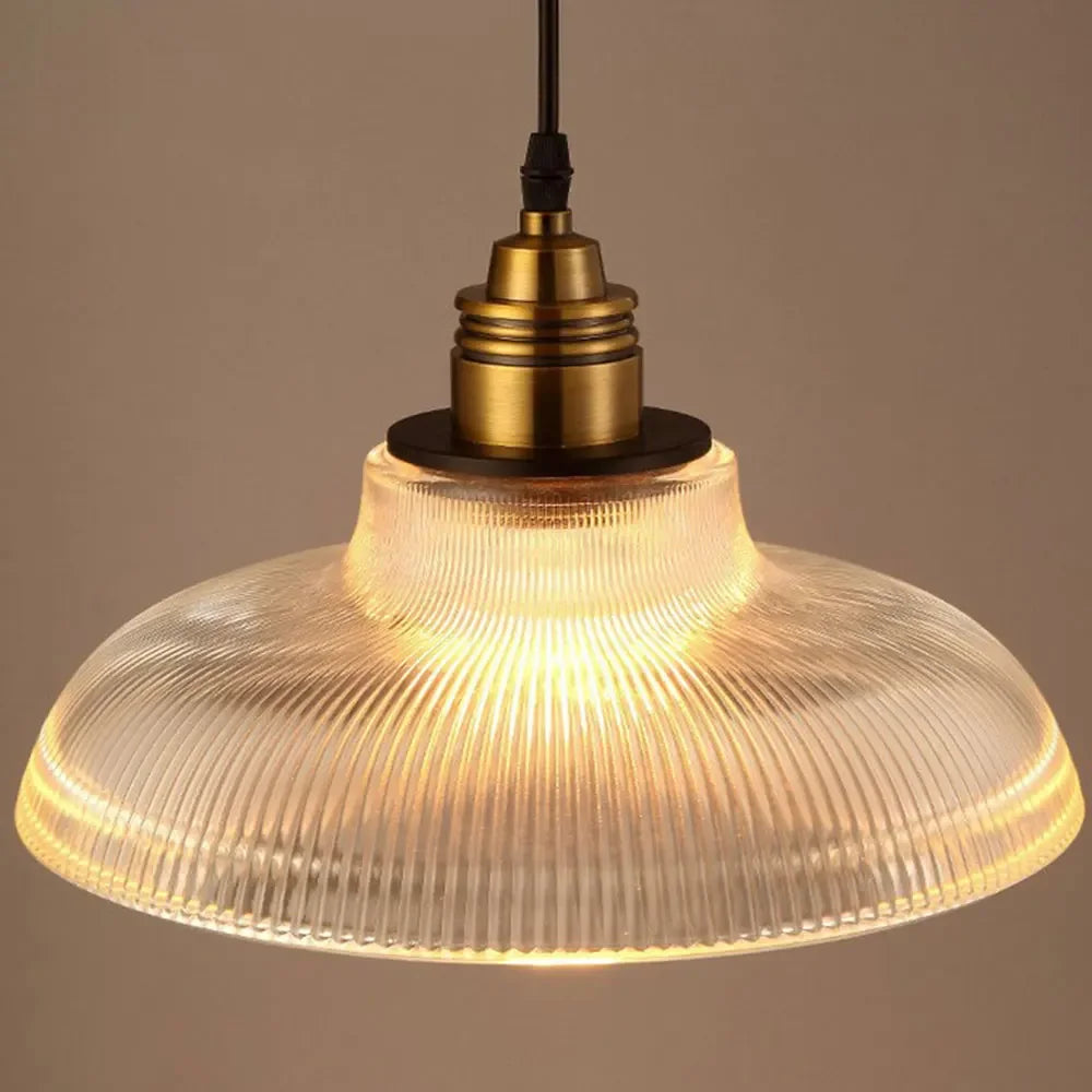 Creative vintage transparent glass pendant light - vue 4 sur 7