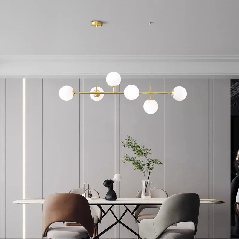 Modern LED chandelier for dining room and indoor decorative lighting