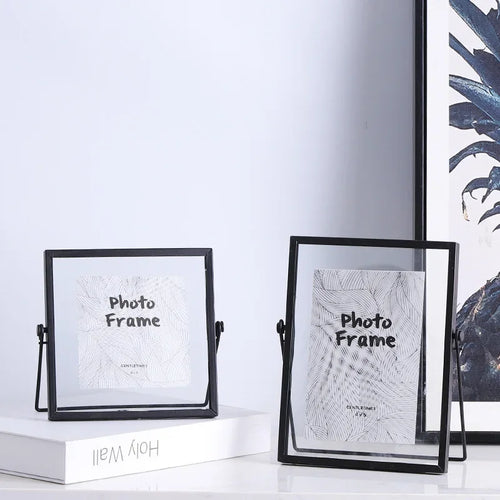 Gold metal photo frame nordic wall decoration for baby and family - vue 2 sur 6