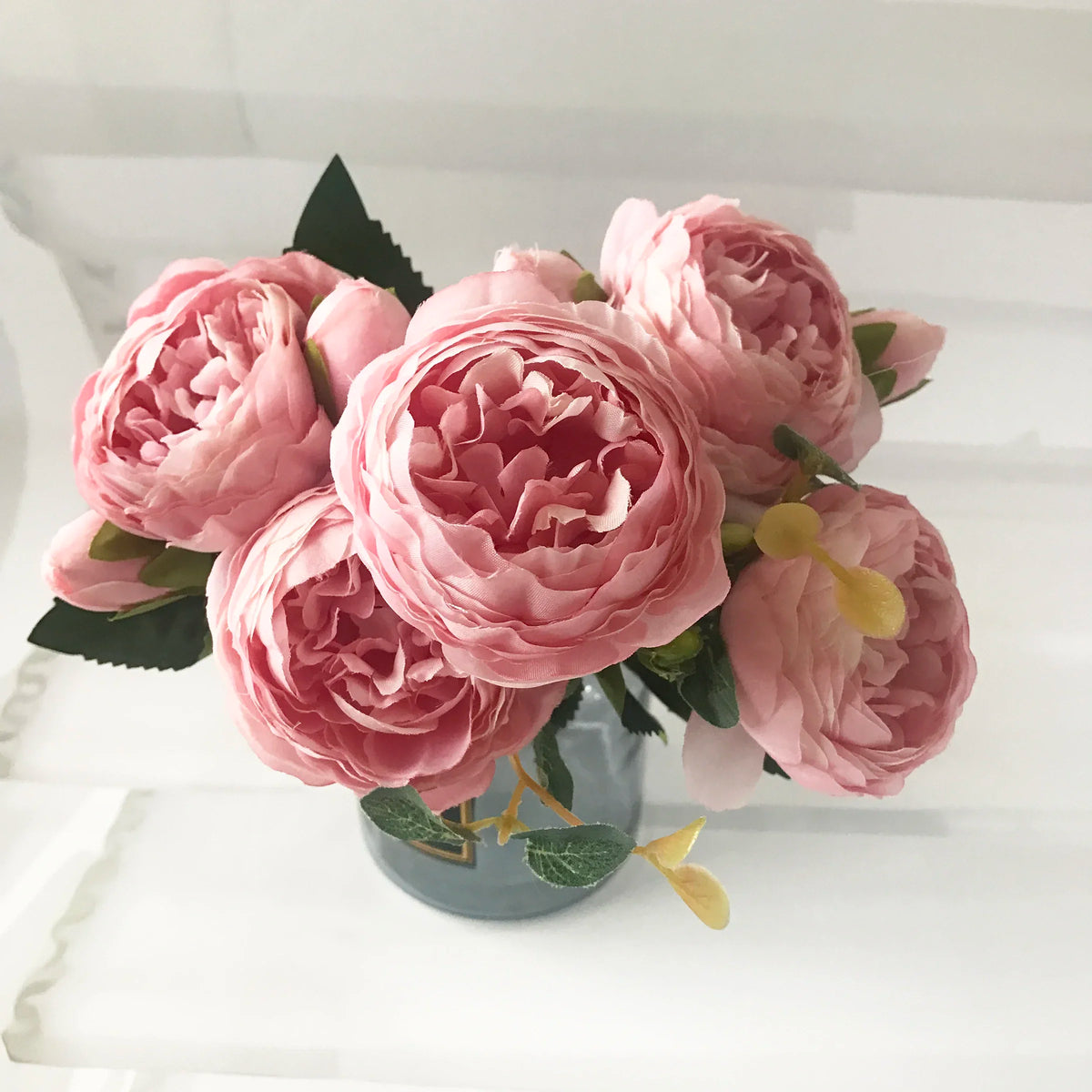 bouquet de pivoines artificielles pour décoration de mariage intérieur - vue 7 sur 17