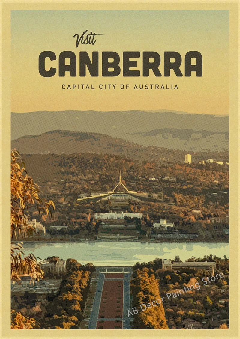 Retro travel poster for tourism enthusiasts