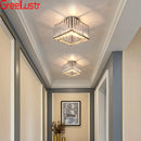 Modern crystal ceiling light with LED