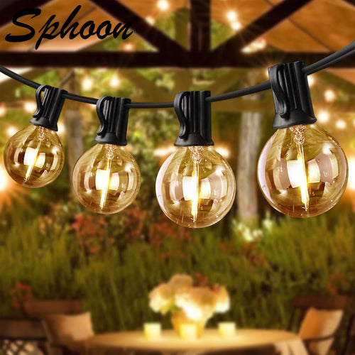 Connectable string lights for Christmas and outdoor decorations